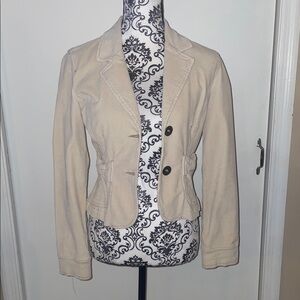 Plugg Women's Beige Blazer Jacket